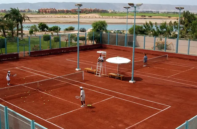 Mövenpick Hotel El Gouna tennis courts.